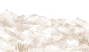 Papier peint panoramique Aravis sépia