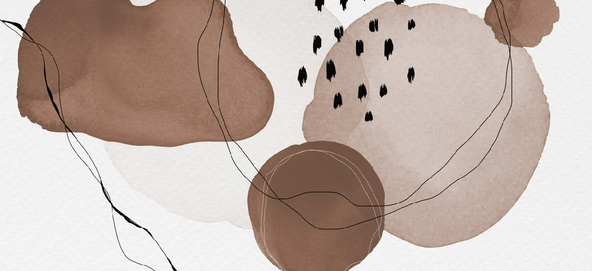 Papier peint moderne aquarelle marron, XXL, tendance