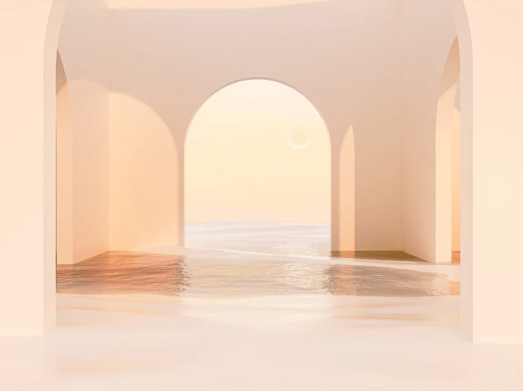 Papier peint panoramique design sunset arch