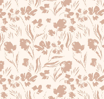 Powder beige floral wallpaper