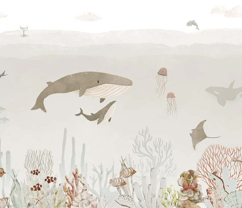 Baby whale wallpaper