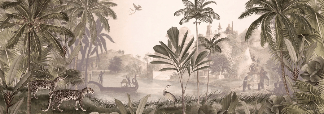 Jungle Haven Leopard Wallpaper