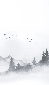 Papier peint zen paysage minimaliste - Muralconcept
