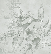 Papier peint élégante jungle sauge - Muralconcept