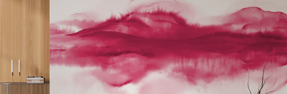 Papier peint panoramique encre, XXL, tendance