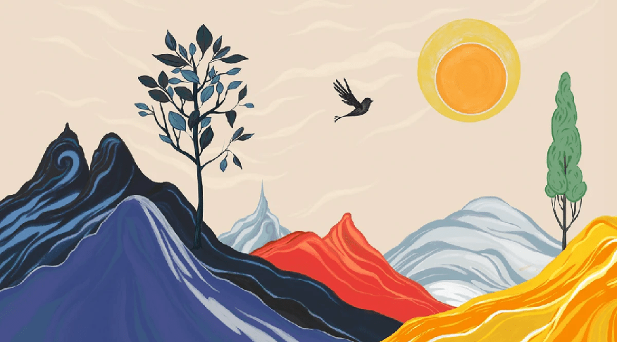 Papier peint panoramique zen color - Muralconcept