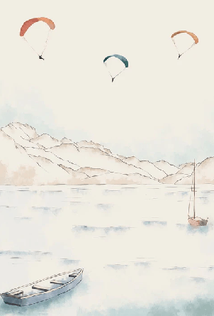 Papier peint Annecy, cimes & art, XXL, tendance