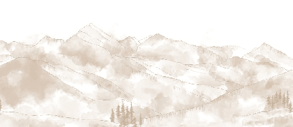 Papier peint panoramique Aravis sépia - Muralconcept