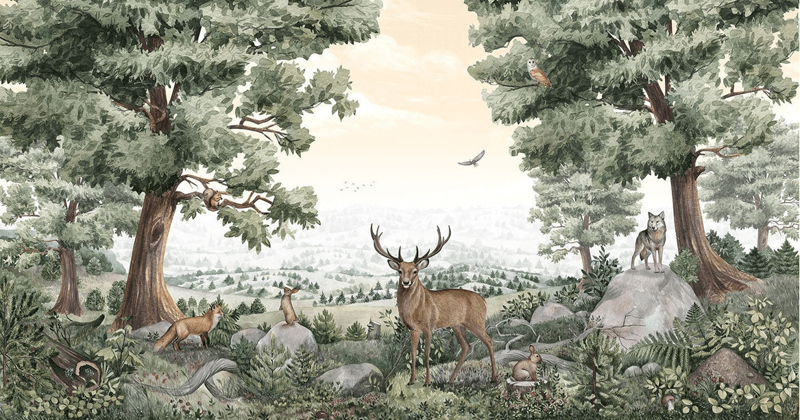 Papier peint vie des animaux - Muralconcept