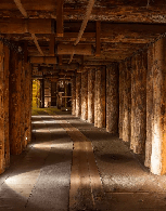 Papier peint Wood Passage - Muralconcept