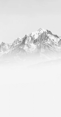 Papier peint matin brumeux Mont Blanc - Muralconcept