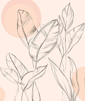Papier peint gracieuse flore - Muralconcept