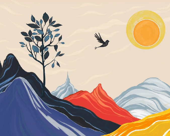 Papier peint panoramique zen color - Muralconcept