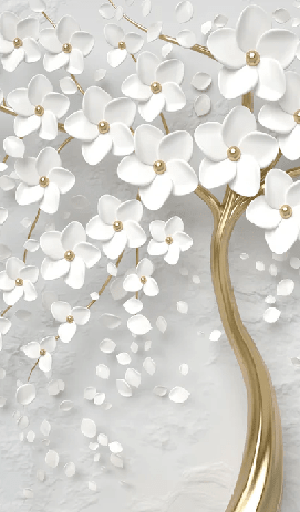 Papier peint toilette tree 3D - Muralconcept