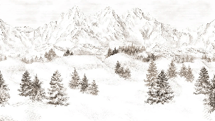 Papier peint montagne massif des Alpes