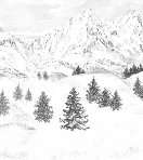 Papier peint Aiguilles d'Arves - Muralconcept