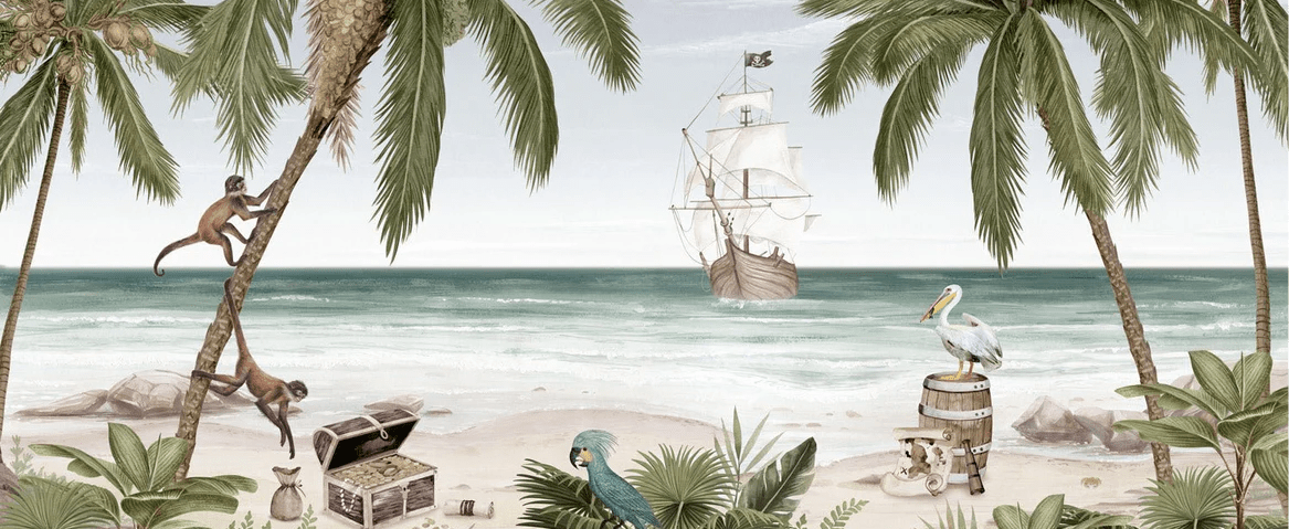 Papier peint la baie aux pirates - Muralconcept