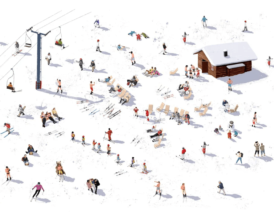 Papier peint panoramique après ski