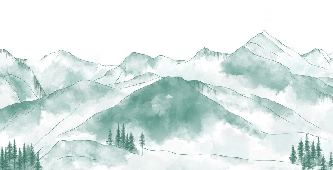 Papier peint montagne chaine des Aravis vert menthe