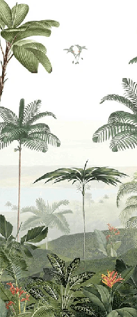 Papier peint plaine tropicale
