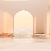 Papier peint panoramique design sunset arch - Muralconcept