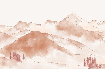 Papier peint montagne chaine des Aravis - Muralconcept