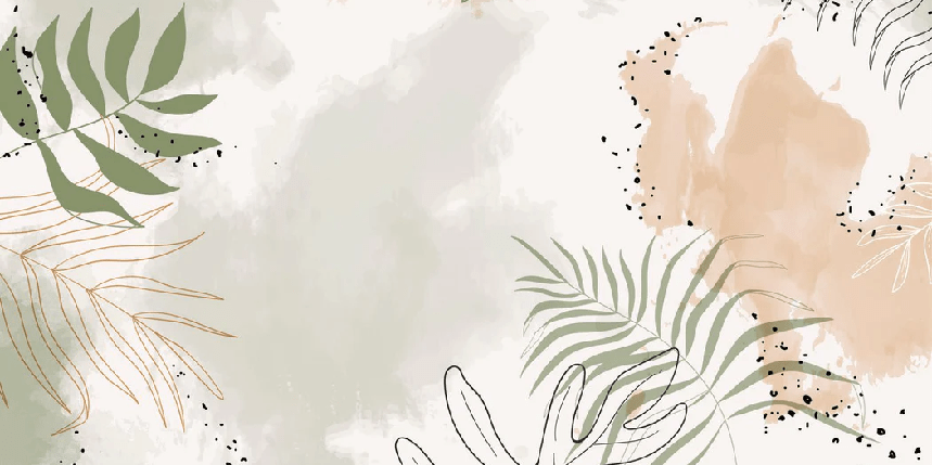 Papier peint panoramique aquarelle végétale
