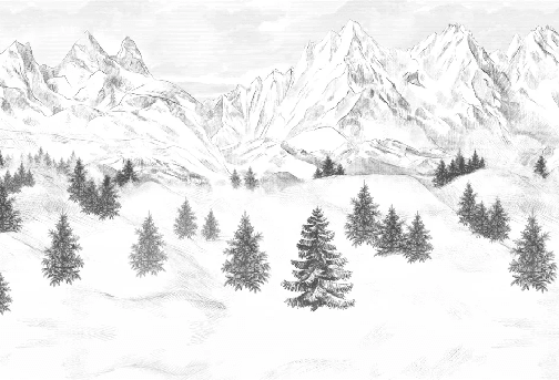 Papier peint Aiguilles d'Arves - Muralconcept