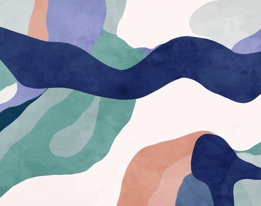 Papier peint abstrait ondulation - Muralconcept