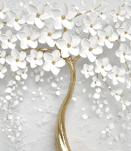 Papier peint toilette tree 3D - Muralconcept