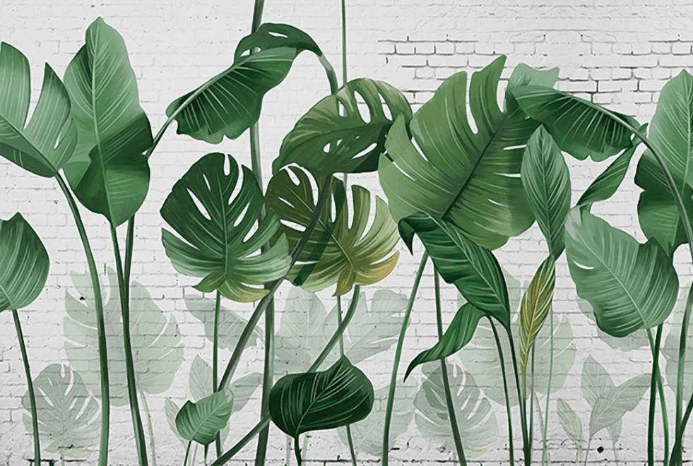 Papier peint Feuille bananier Vintage, XXL, tendance