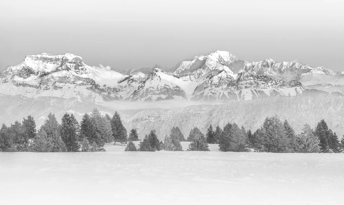 Papier peint photo - La Tournette et au delà - Muralconcept