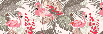 Papier peint Jungle & Flamant Rose - Muralconcept