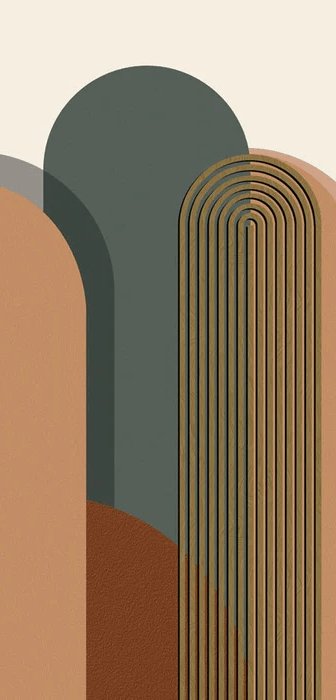 Papier peint Art déco graphique tendance - Muralconcept