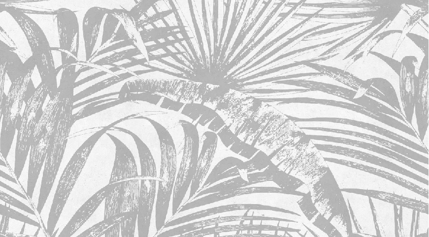 Papier peint monochrome jungle feuille - Muralconcept