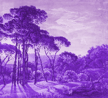 Papier peint paysage historique italien violet