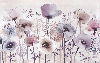 Papier peint Fleur Parme - Muralconcept