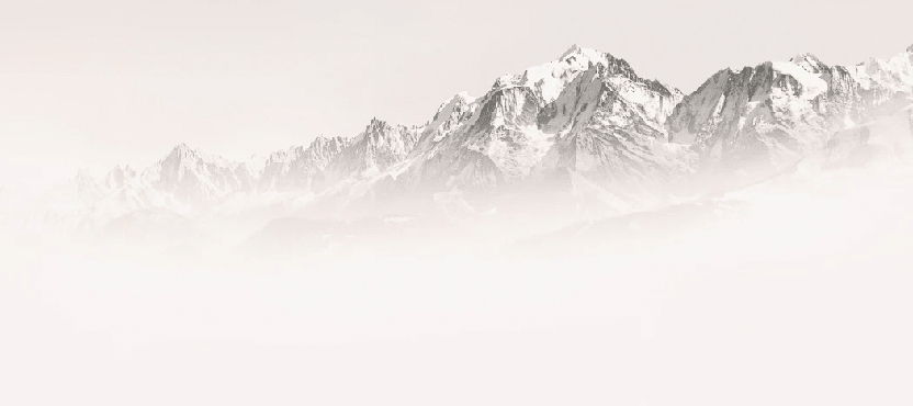 Papier peint matin brumeux Mont Blanc - Muralconcept