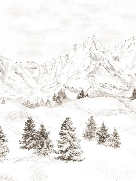 Papier peint montagne massif des Alpes
