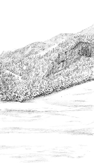 Papier peint montagne Suisse - Dent d'Oche - Muralconcept