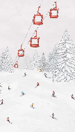 Colorful gondola wallpaper