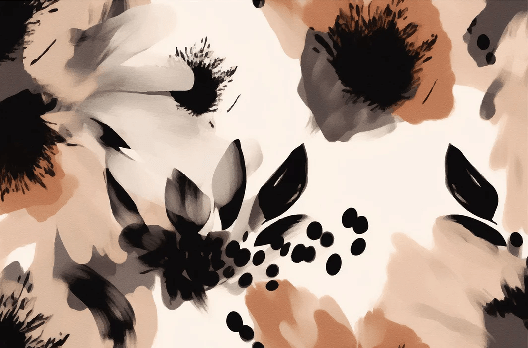 Papier peint fleur hypnotique - Muralconcept