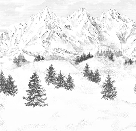 Papier peint montagne sommets de Chamonix