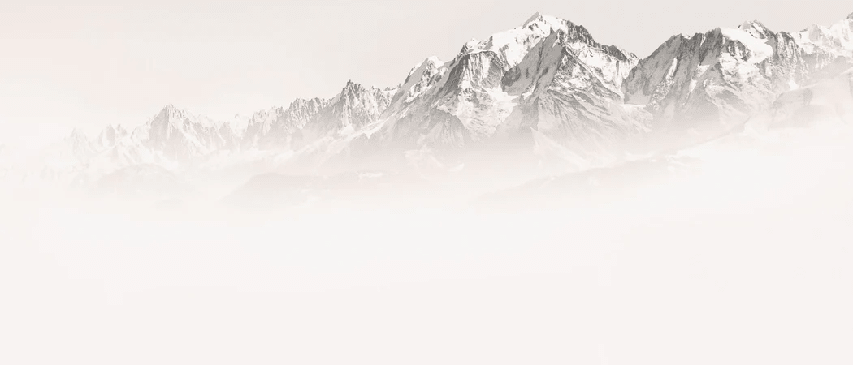 Papier peint matin brumeux Mont Blanc - Muralconcept
