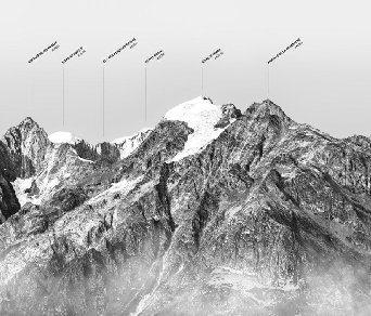 Papier peint montagne dôme Alpin - Muralconcept
