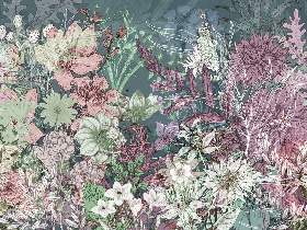 Papier peint panoramique flower dream