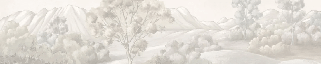 Papier peint paysage poétique sépia - Muralconcept