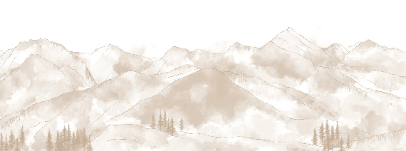 Papier peint panoramique Aravis sépia - Muralconcept