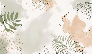 Papier peint panoramique aquarelle végétale
