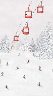 Colorful gondola wallpaper